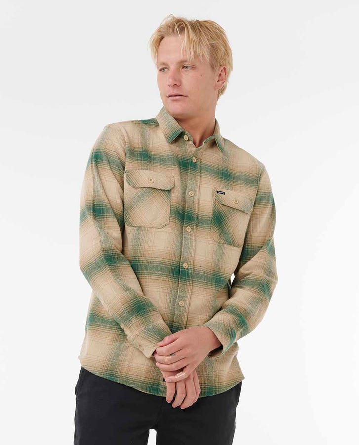Rip Curl - Classic Surf Count Flannel Shirt | Khaki Rock