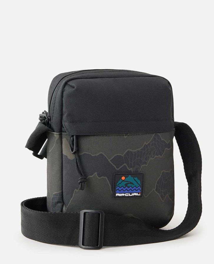 Rip Curl - No Idea Search Camo Pouch Bag | Black/Olive