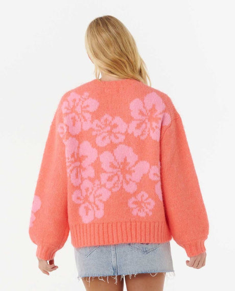 Rip Curl - Hibiscus Heat Jacquard Crew | Watermelon