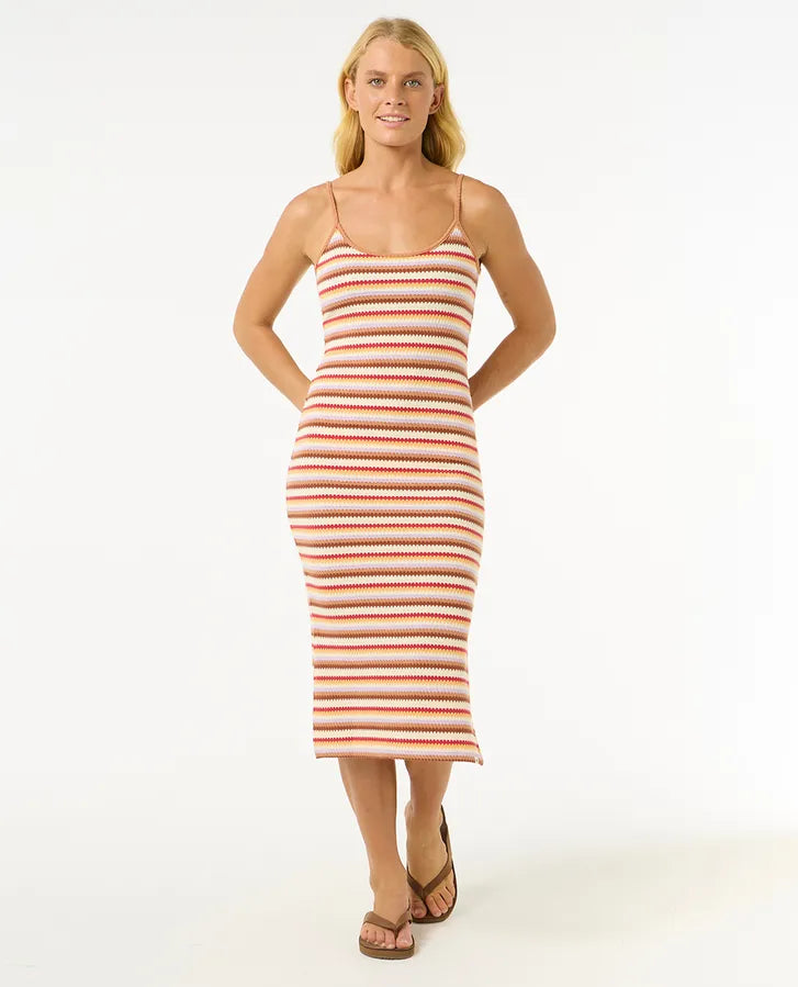 Rip Curl Bobbi Stripe Midi Dress | Multi