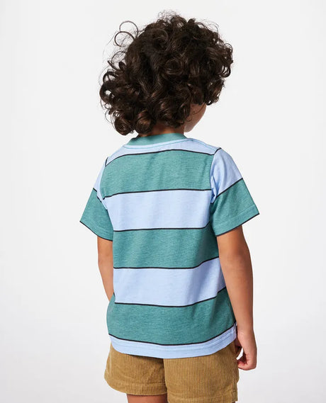 Rip Curl Grom Energy Stripe Tee - Boy | Blue Lagoon