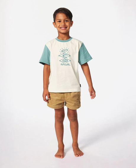 Rip Curl Grom Energy Search Tee - Boy | Blue Lagoon