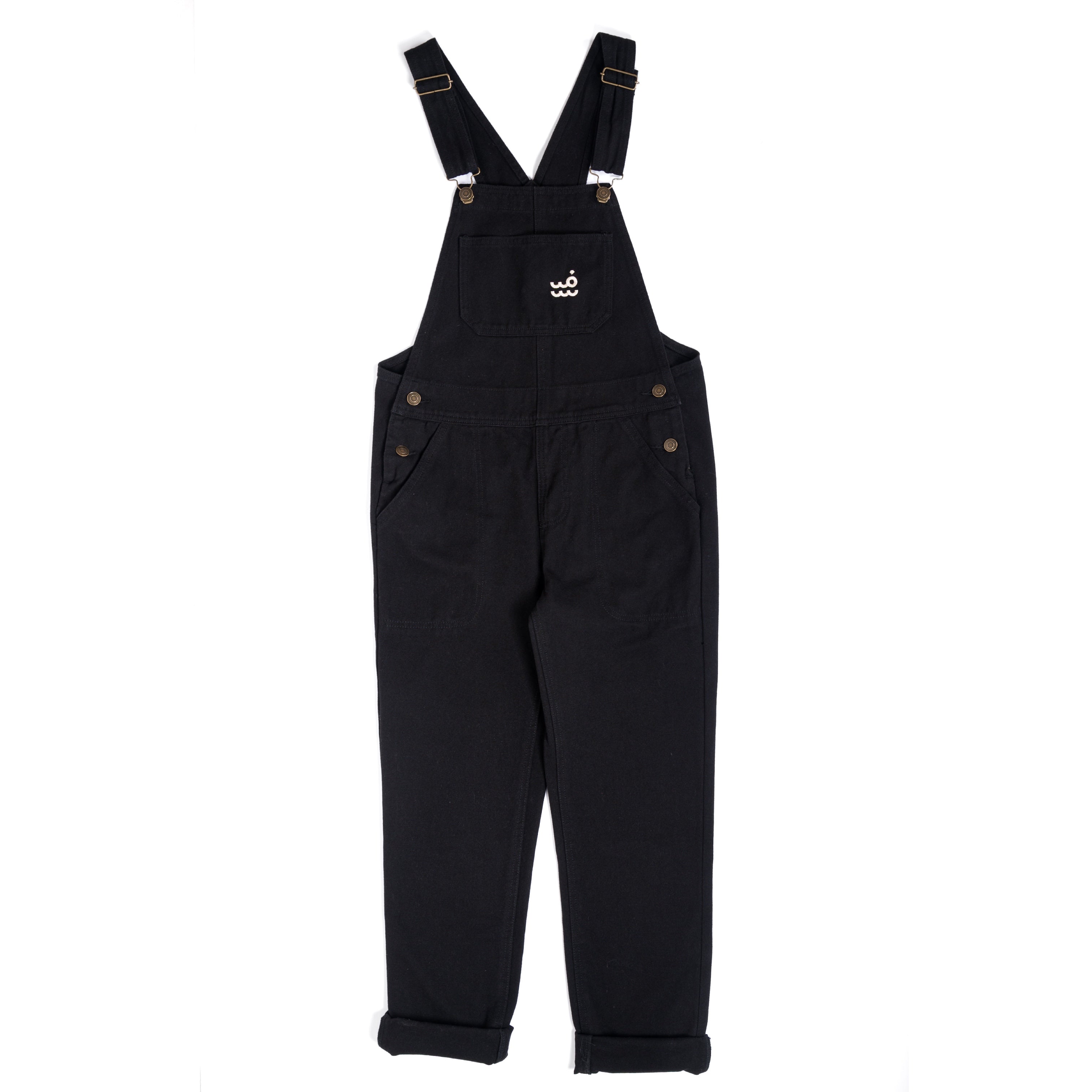 Setty - Duck Canvas Dungarees | Black