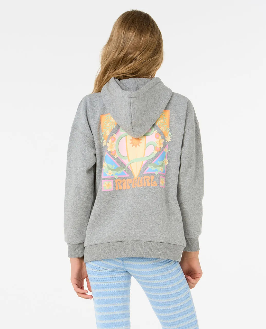 Rip Curl Island Bliss Hood - Girl | Grey Marle