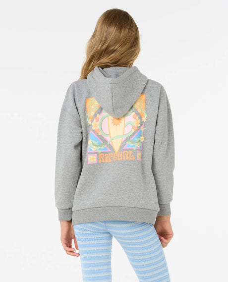 Rip Curl Island Bliss Hood - Girl | Grey Marle