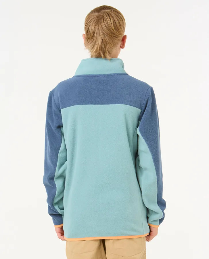 Rip Curl Raw Energy Block Fleece - Boy | Blue Lagoon