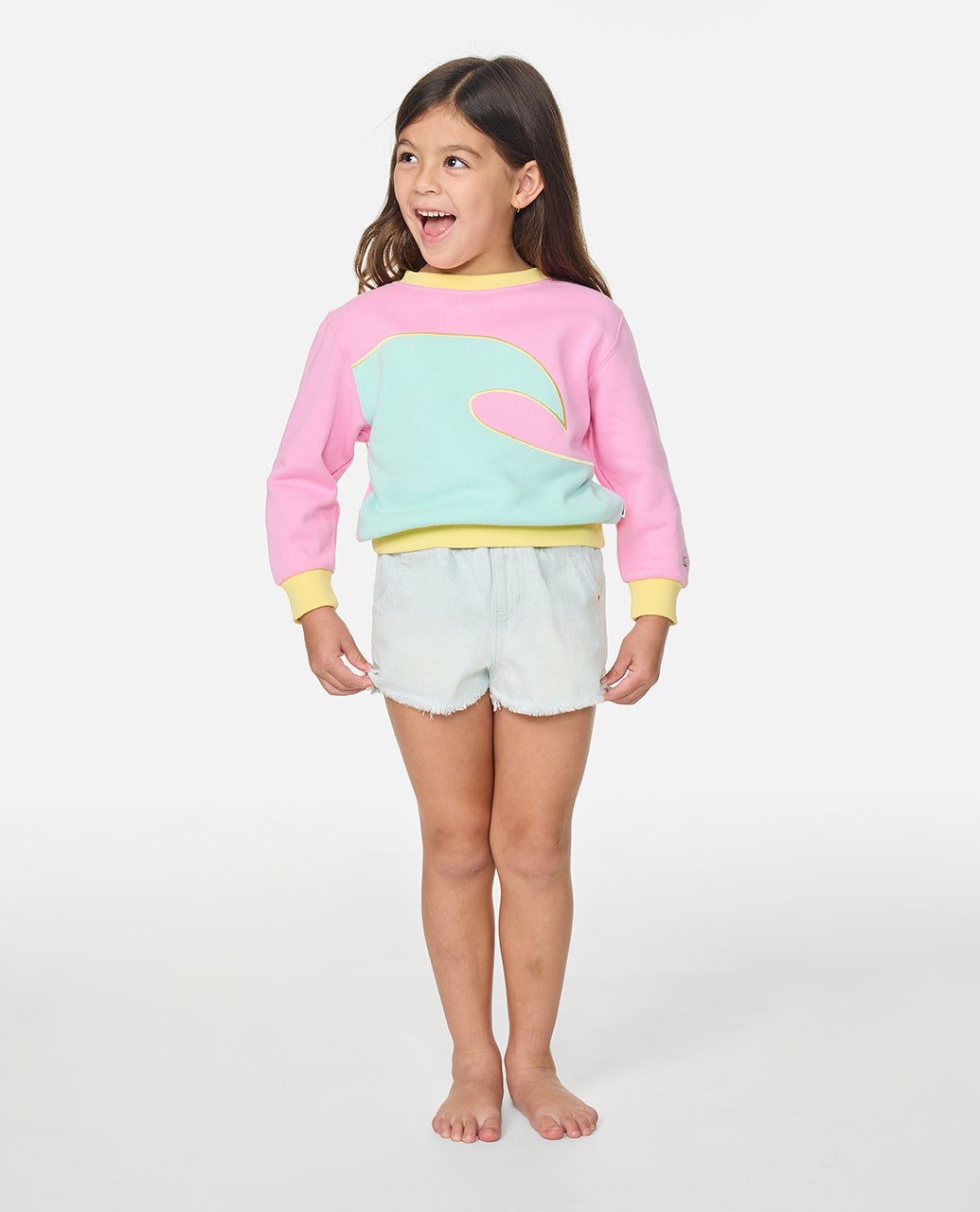 Rip Curl - Girl's Surf Wave Crew | Pink