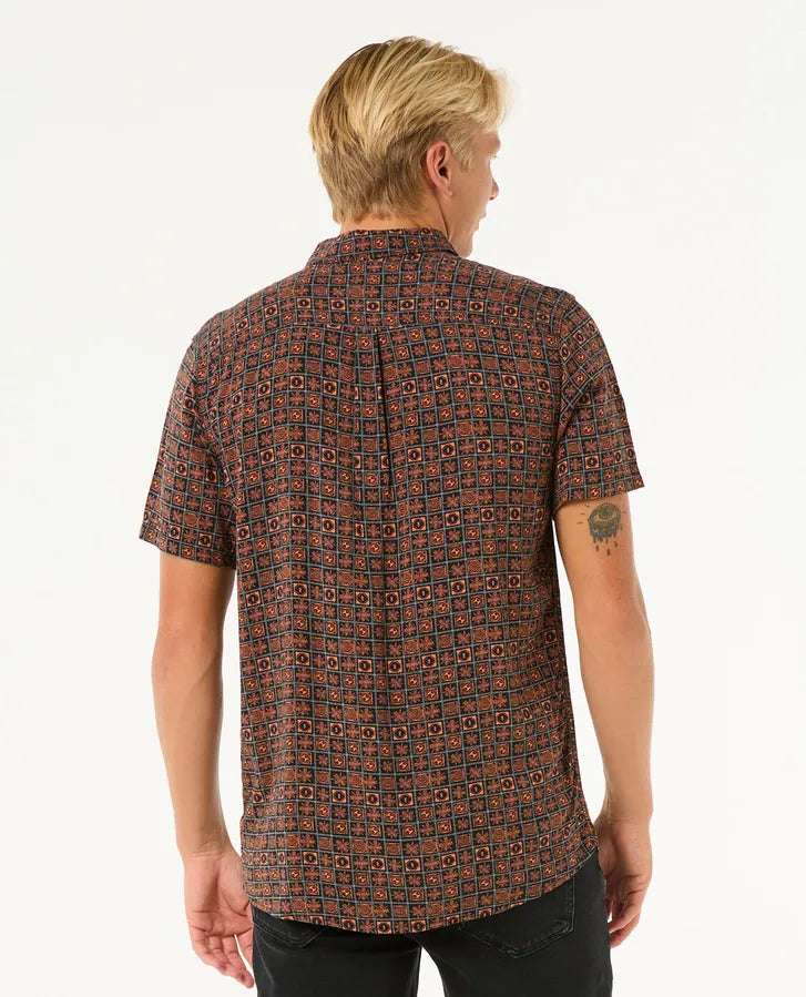 Rip Curl Fun Times S/S Shirt | Black/Orange