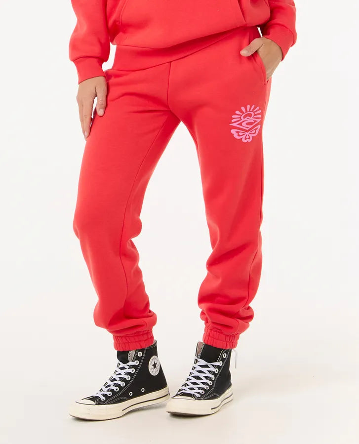 Rip Curl Icons Of Surf Track Pant | Hibiscus Red