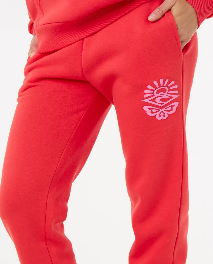 Rip Curl Icons Of Surf Track Pant | Hibiscus Red