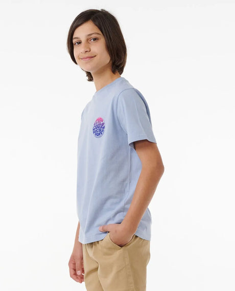 Rip Curl Wetsuit Icon Tee - Kids | Ice Blue