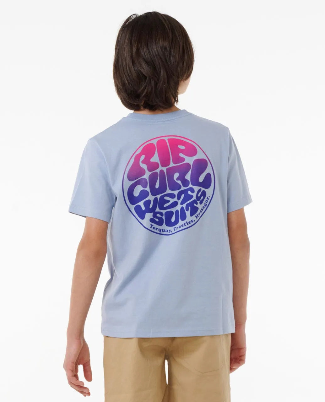 Rip Curl Wetsuit Icon Tee - Kids | Ice Blue