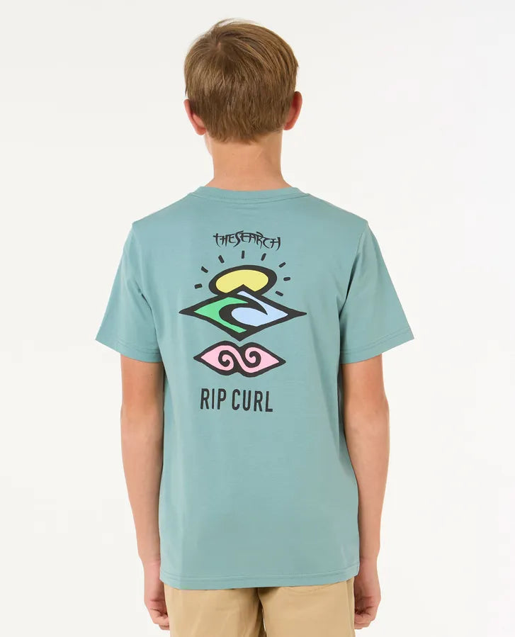 Rip Curl Search Icon Tee -Boy | Blue Lagoon