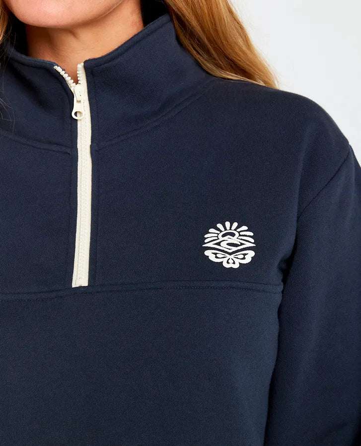 Rip Curl Fortaleza  Half Zip Fleece | Navy