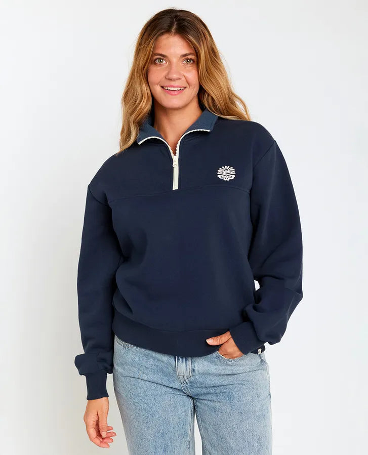 Rip Curl Fortaleza  Half Zip Fleece | Navy
