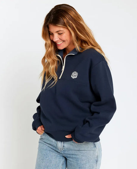 Rip Curl Fortaleza  Half Zip Fleece | Navy
