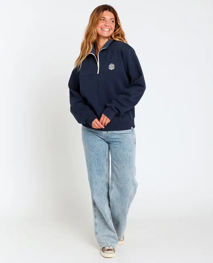 Rip Curl Fortaleza  Half Zip Fleece | Navy