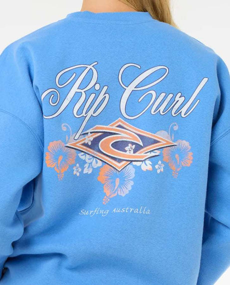 Rip Curl Hibiscus Diamond Heritage Crew | Blue