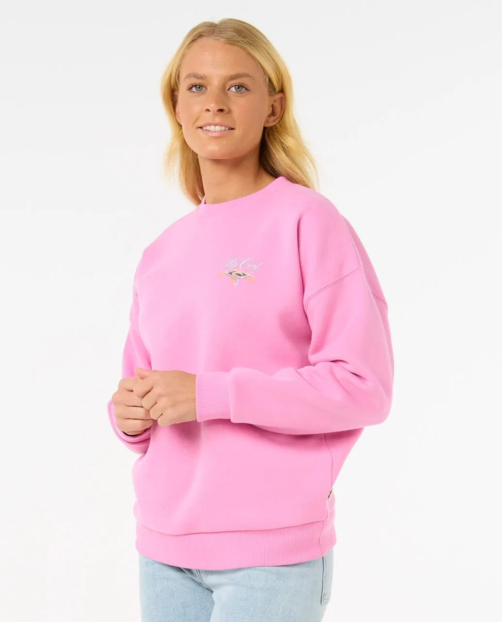 Rip Curl Hibiscus Diamond Heritage Crew | Pink