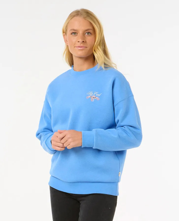 Rip Curl Hibiscus Diamond Heritage Crew | Blue