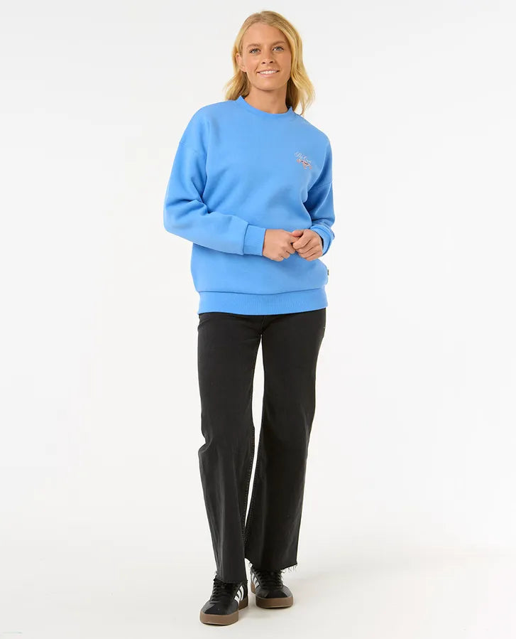 Rip Curl Hibiscus Diamond Heritage Crew | Blue