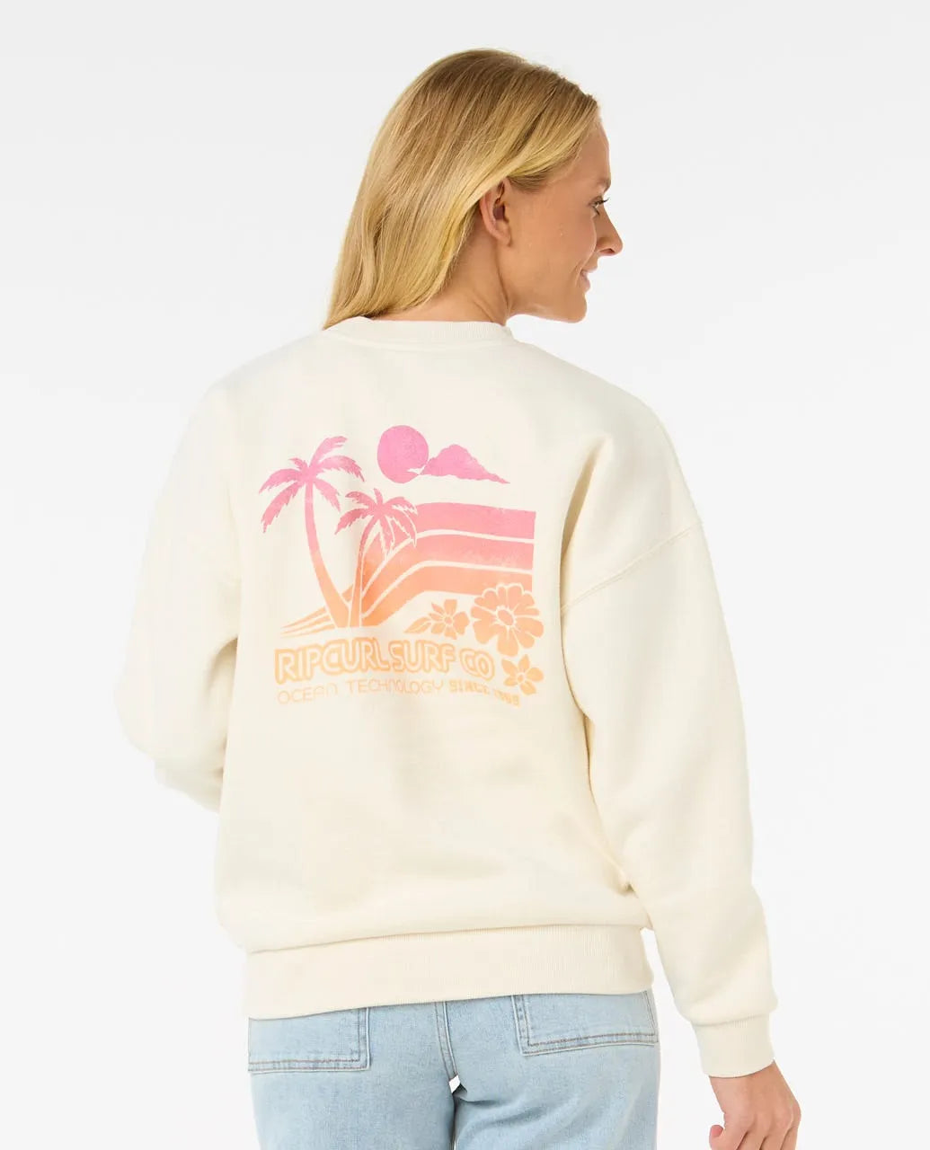 Rip Curl Ocean Tech Heritage Crew | Bone