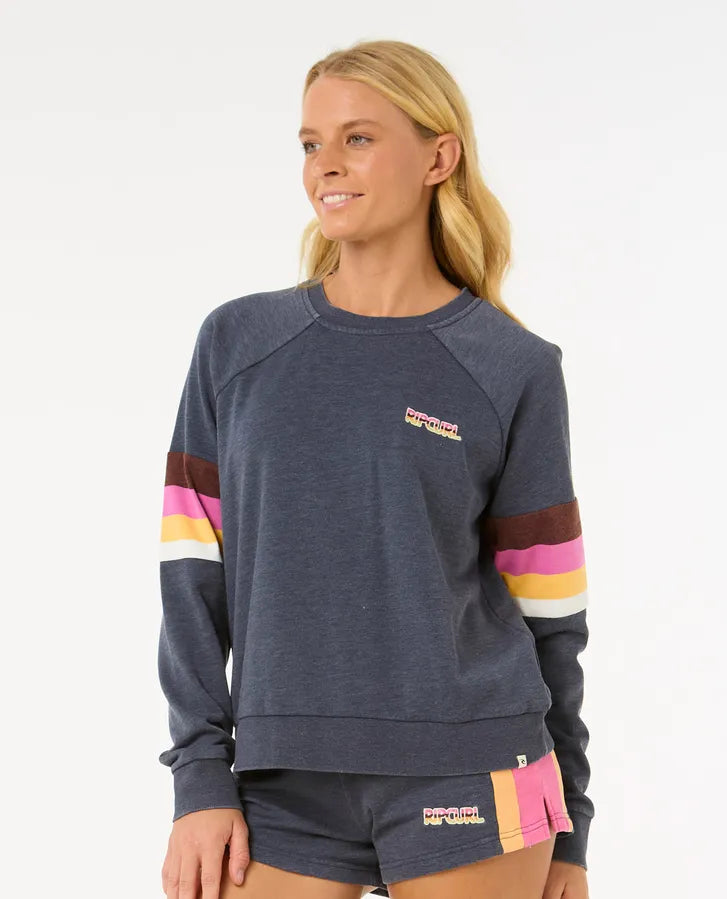 Rip Curl Las Dalias Raglan Crew | Navy