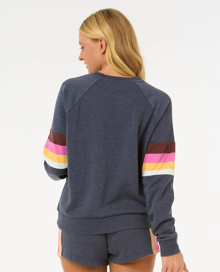Rip Curl Las Dalias Raglan Crew | Navy