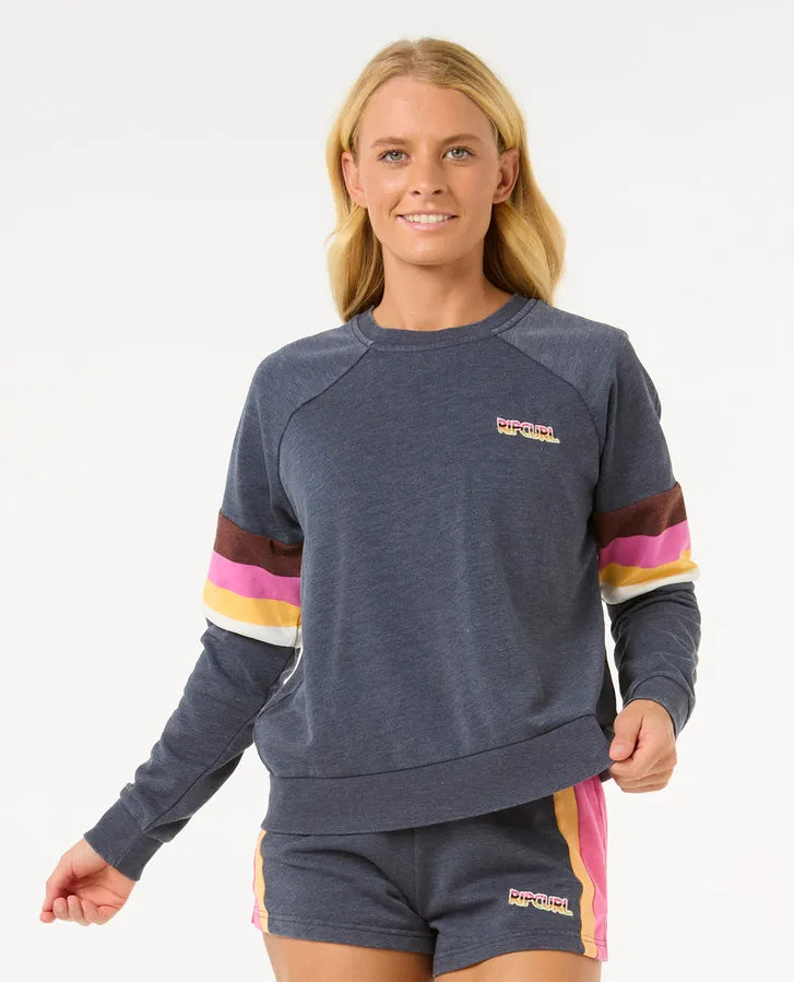 Rip Curl Las Dalias Raglan Crew | Navy