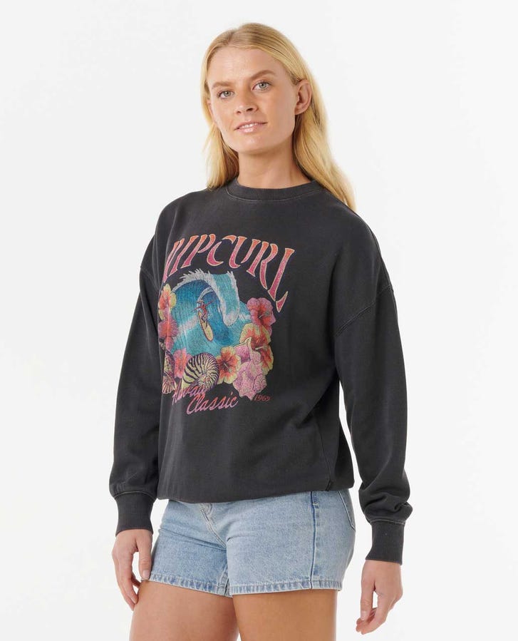Rip Curl - Hawaii Classic Heritage Crew | Washed Black