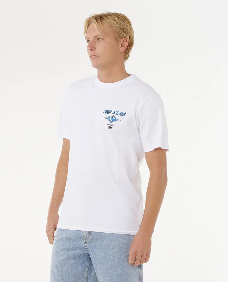 Rip Curl Fade Out Icon Tee | White