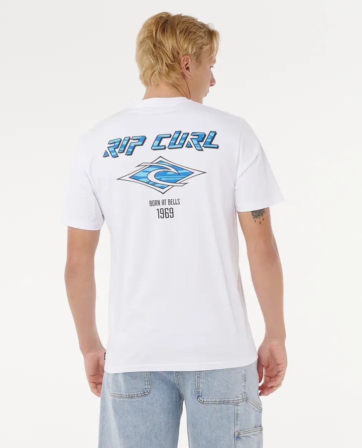 Rip Curl Fade Out Icon Tee | White