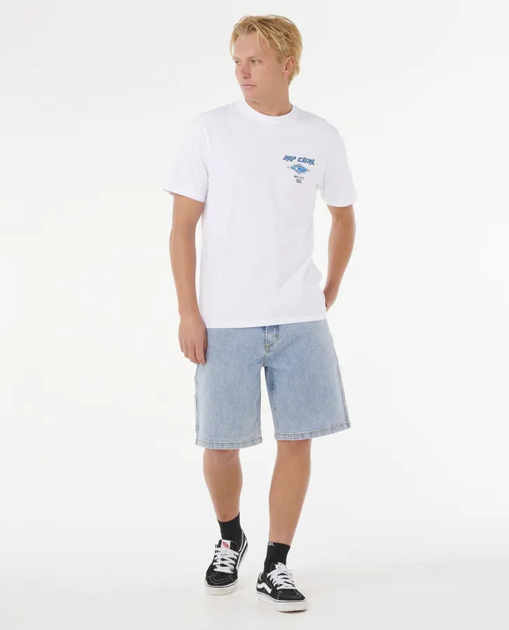 Rip Curl Fade Out Icon Tee | White