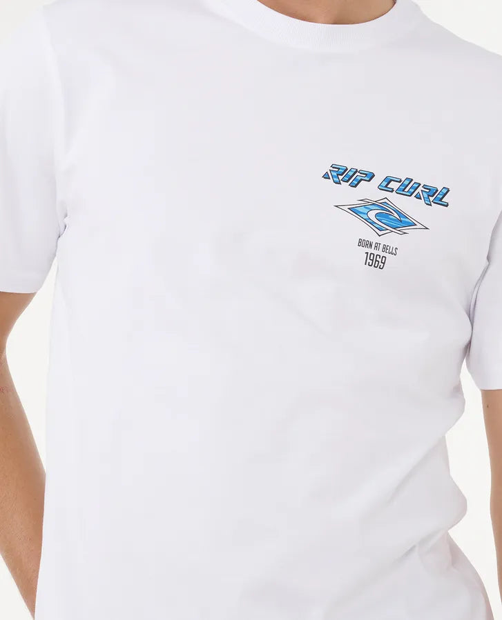 Rip Curl Fade Out Icon Tee | White