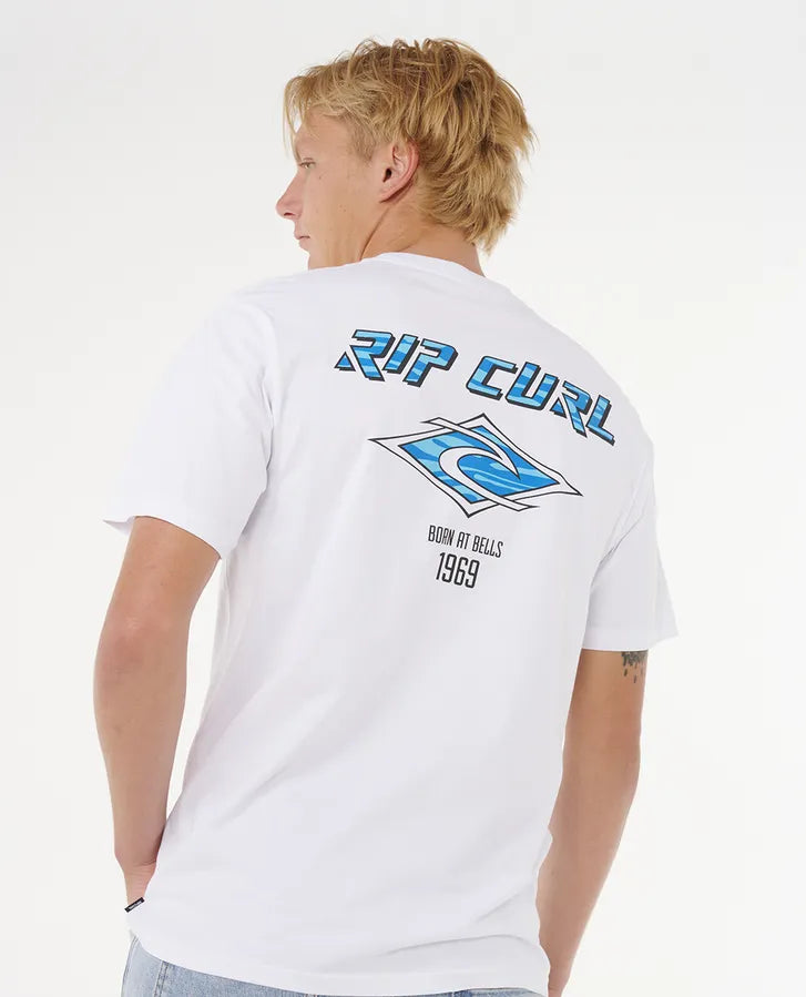 Rip Curl Fade Out Icon Tee | White