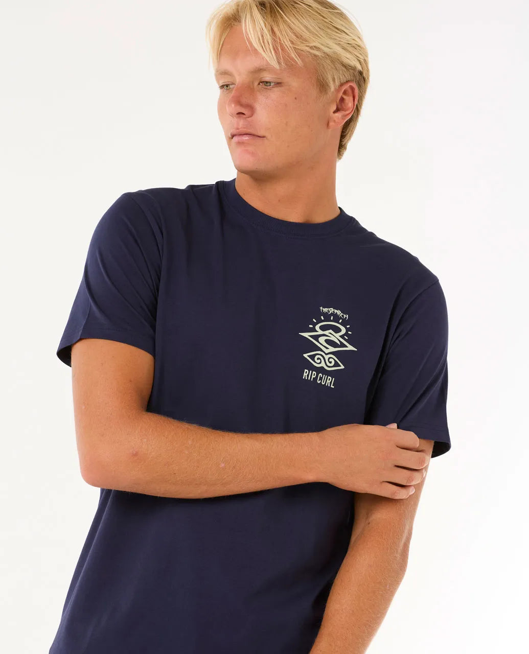 Rip Curl Search Icon Tee | Navy/Grey