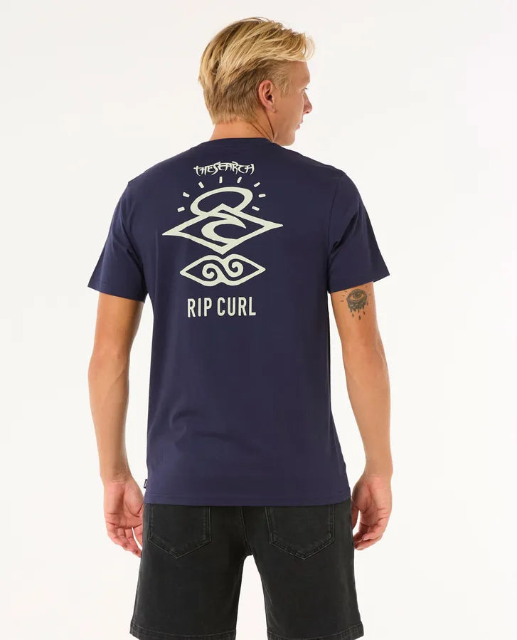 Rip Curl Search Icon Tee | Navy/Grey
