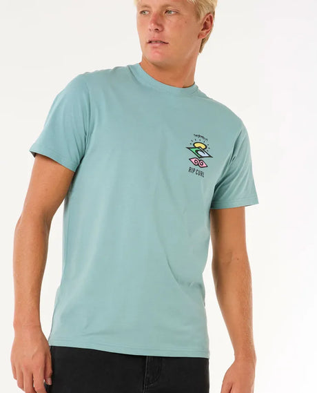Rip Curl Search Icon Tee | Blue Lagoon