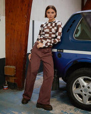 Volcom - Beeggy Denim Pant | Tobacco Brown