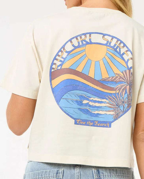 Rip Curl Sun & Sea Crop Tee | Bone