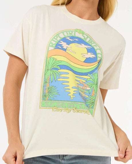Rip Curl Sun & Sea Relaxed Tee | Bone