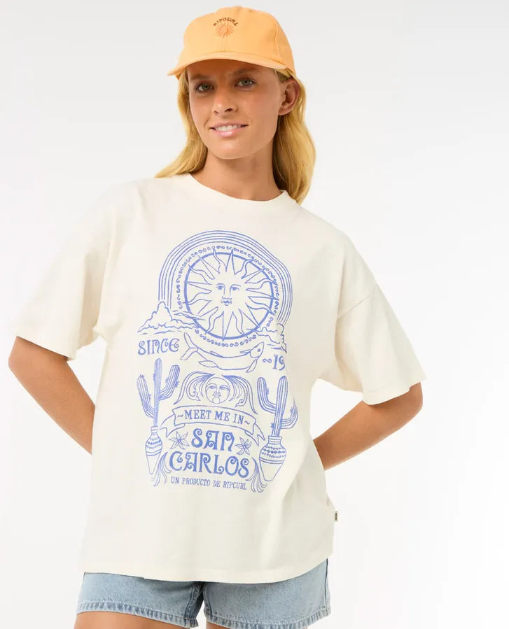Rip Curl San Carlos Heritage Tee | Bone