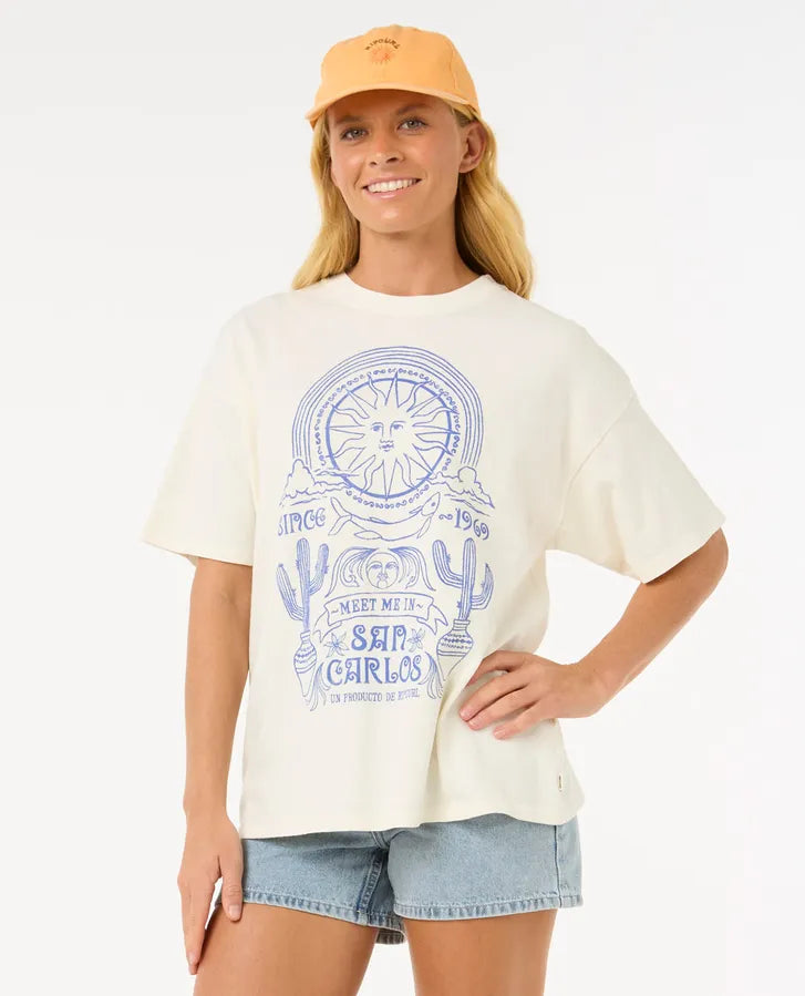 Rip Curl San Carlos Heritage Tee | Bone