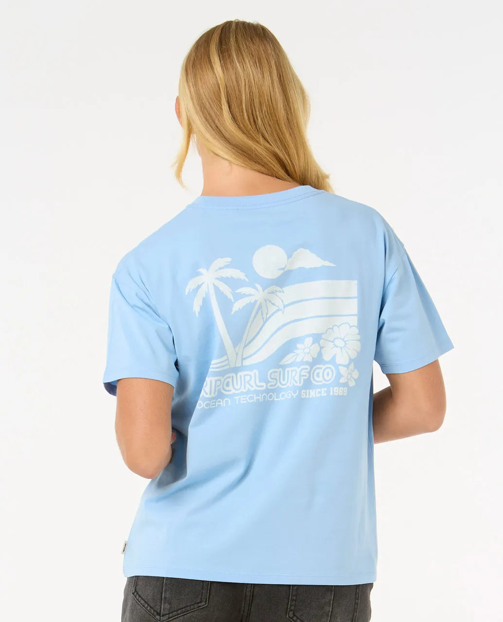Rip Curl Ocean Tech Relaxed Tee | Mid Blue