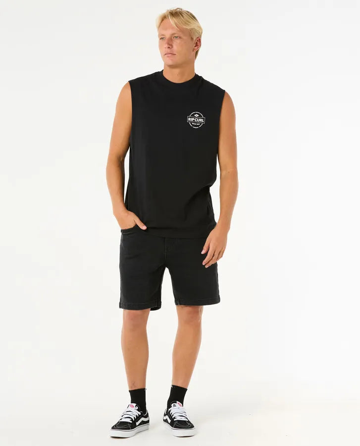 Rip Curl Stapler Muscle | Black