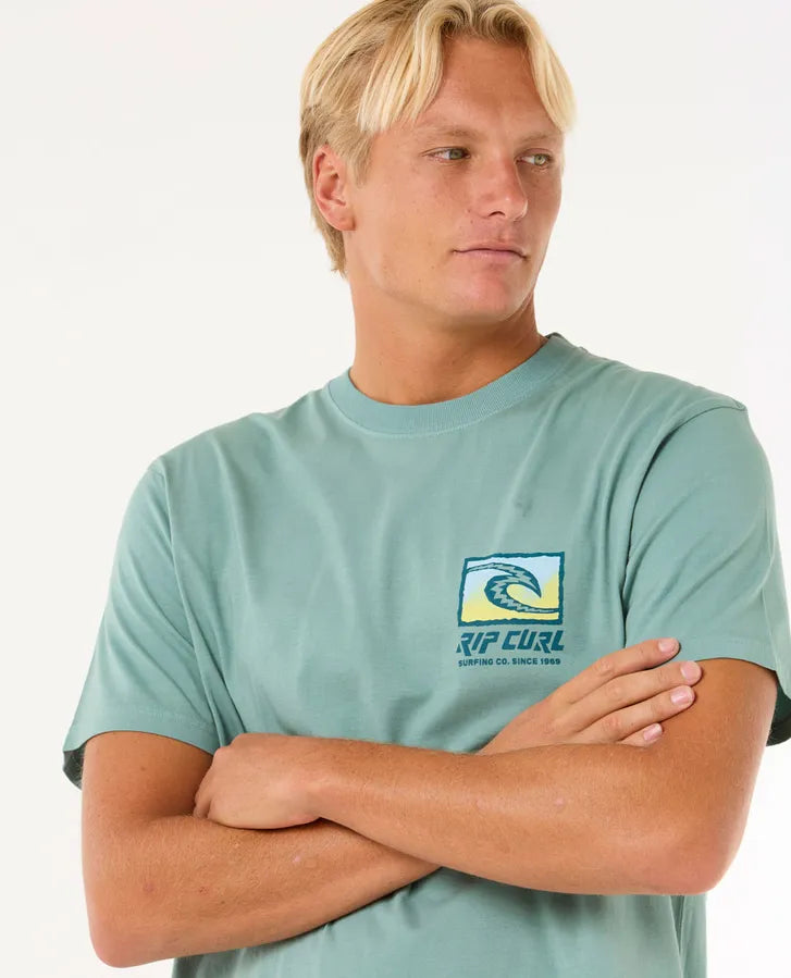 Rip Curl Raw Energy Trad Tee | Blue Lagoon