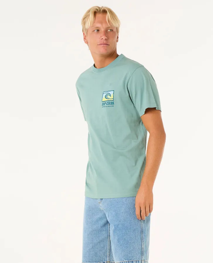 Rip Curl Raw Energy Trad Tee | Blue Lagoon
