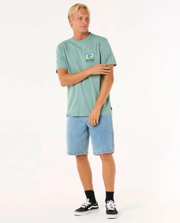 Rip Curl Raw Energy Trad Tee | Blue Lagoon