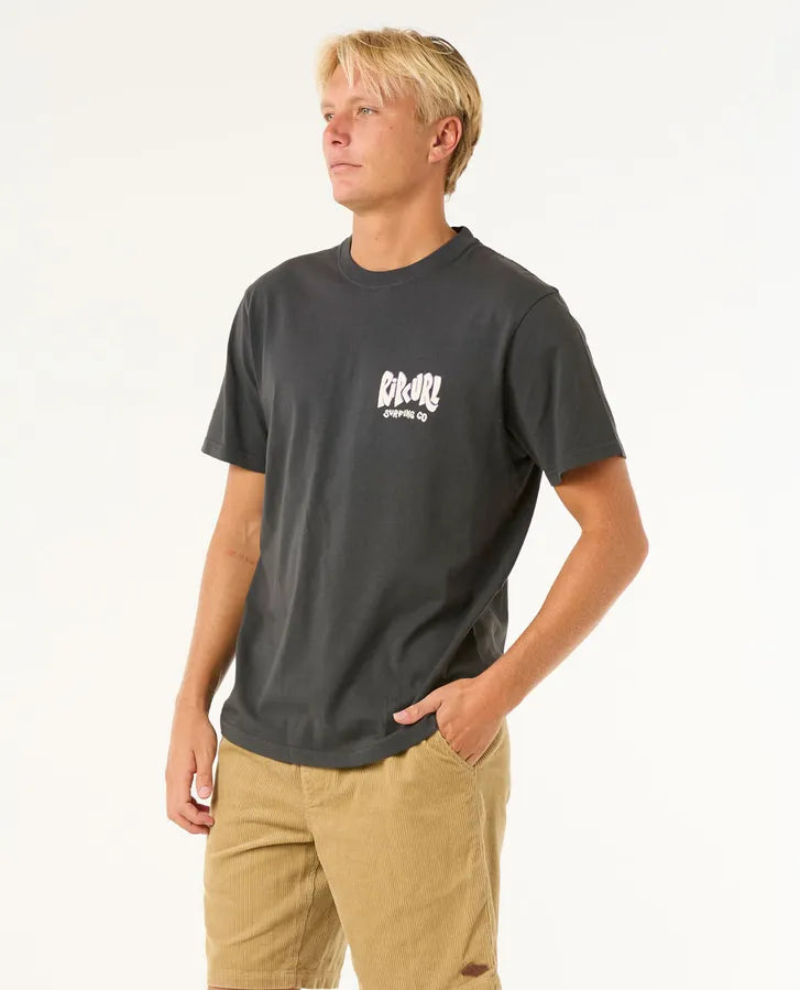 Rip Curl Shield Tee | Washed Black
