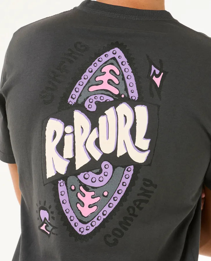 Rip Curl Shield Tee | Washed Black